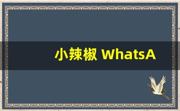 小辣椒 WhatsApp多开